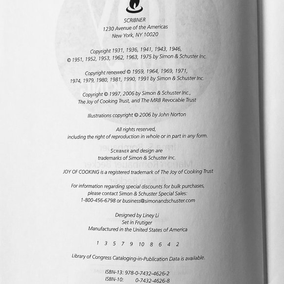 JOY OF COOKING 75th Anniversary Edition EUC - Picture 7 of 8